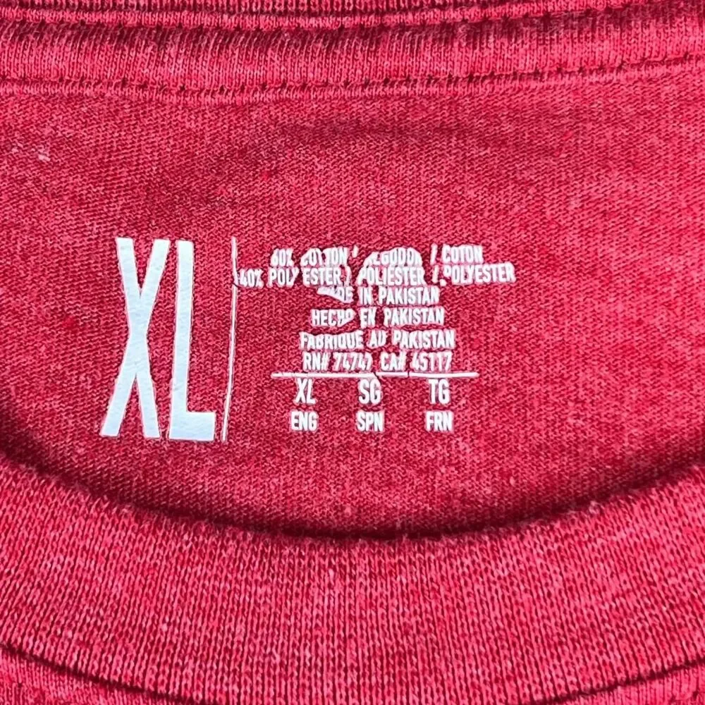 Cabelas Shirt Mens XL Red Patriotic Eagle Flag Graphic Tee Americana Outdoor Top - Picture 7 of 9